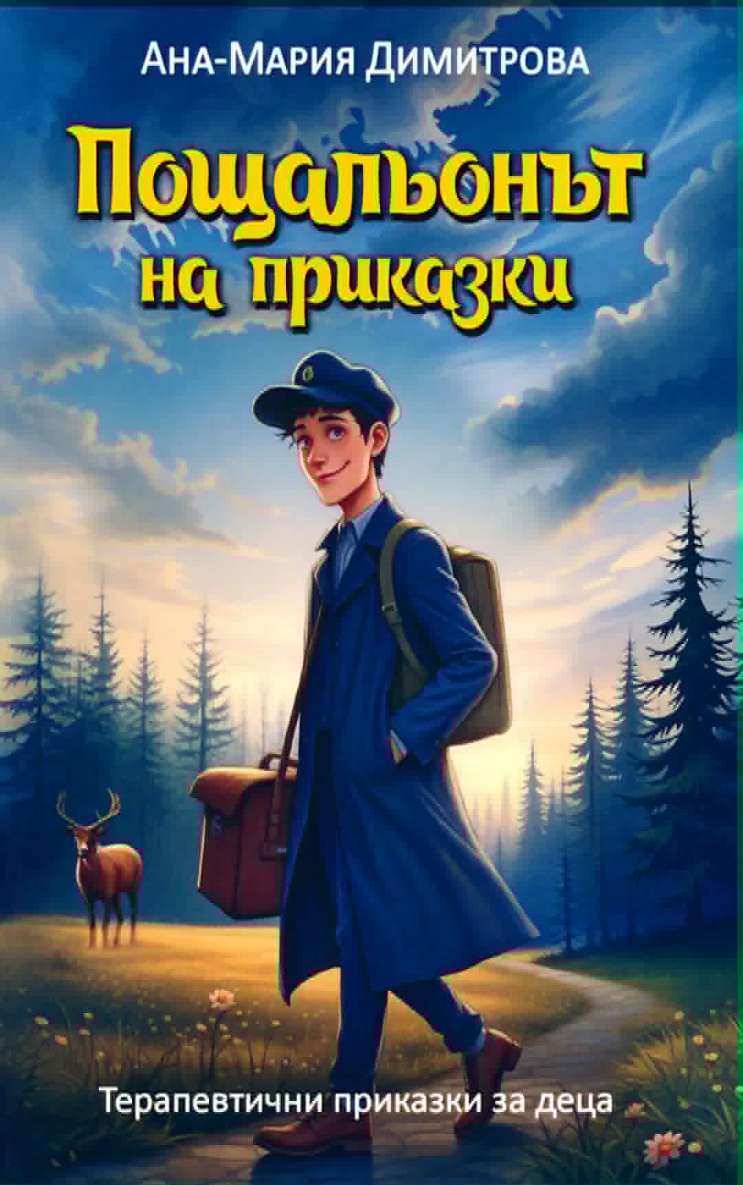 Корица на книгата „Пощальонът на приказки“ от Ана-Мария Димитрова